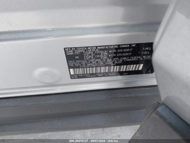2T3H1RFV7MC131517 Toyota RAV4 LE