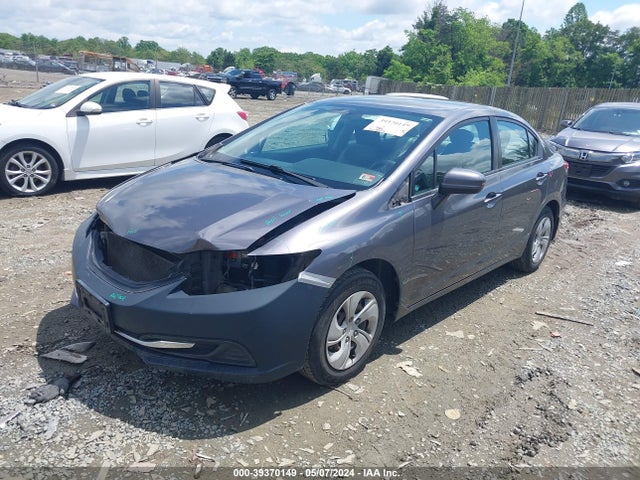 Honda Civic Lx 2014 2HGFB2F55EH521710 Image 2