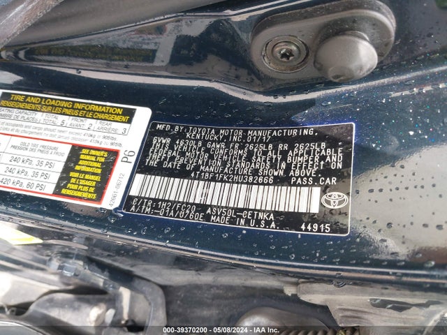 Toyota CAMRY LE 2017 4T1BF1FK2HU382666 Image 9
