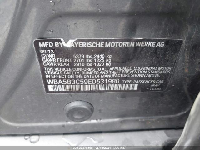WBA5B3C59ED531980 BMW 535i Xdrive