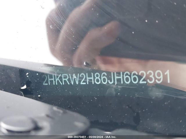 2HKRW2H86JH662391 Honda Cr-v Ex-l/ex-l Navi