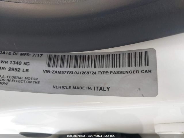 ZAM57YSL0J1268724 Maserati Ghibli S Granlusso