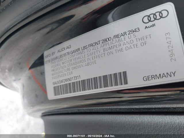 Audi A7 55 Premium 2019 WAUV2AF2XKN017311 Image 9