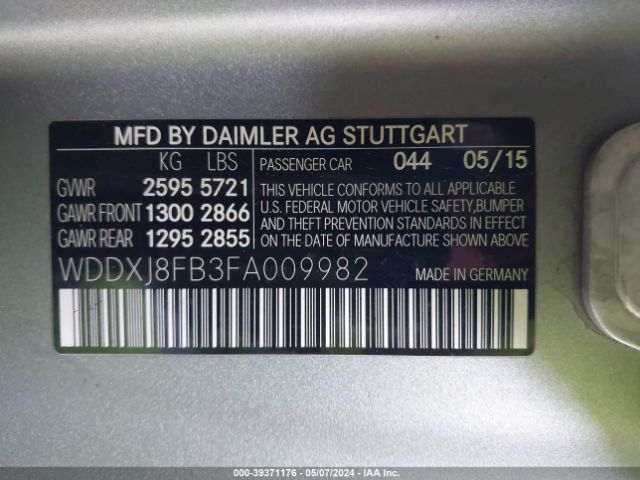 WDDXJ8FB3FA009982 Mercedes-Benz S 550 4matic