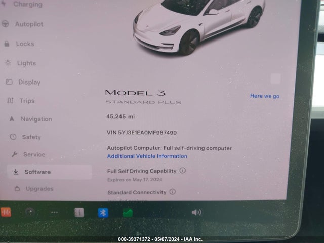 5YJ3E1EA0MF987499 Tesla Model 3 Standard Range Plus Rear-wheel Drive