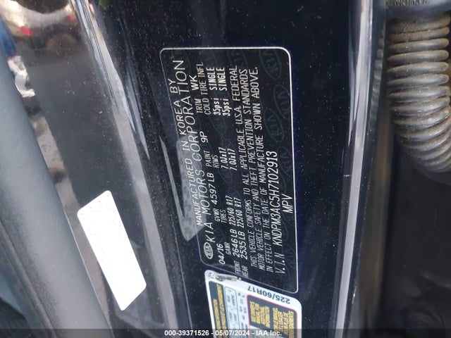 KIA Sportage Lx 2017 KNDPM3AC5H7102913 Image 9
