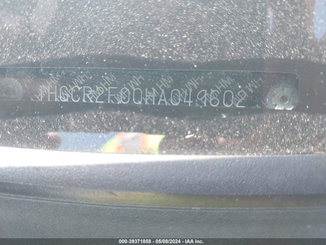 Honda ACCORD EX 2017 1HGCR2F00HA049602 Image 9