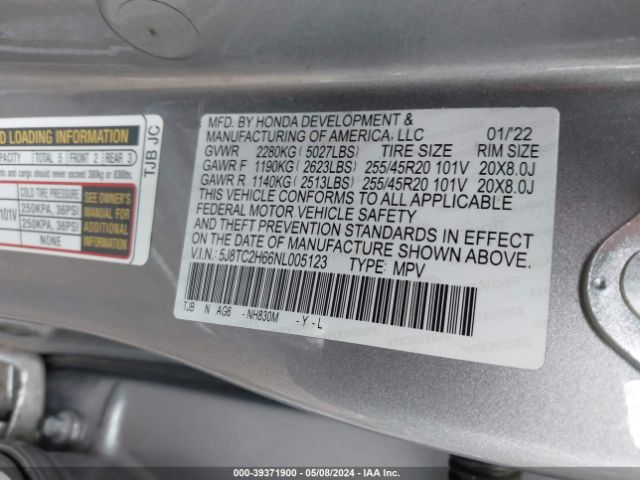 5J8TC2H66NL005123 Acura Rdx A-spec Package