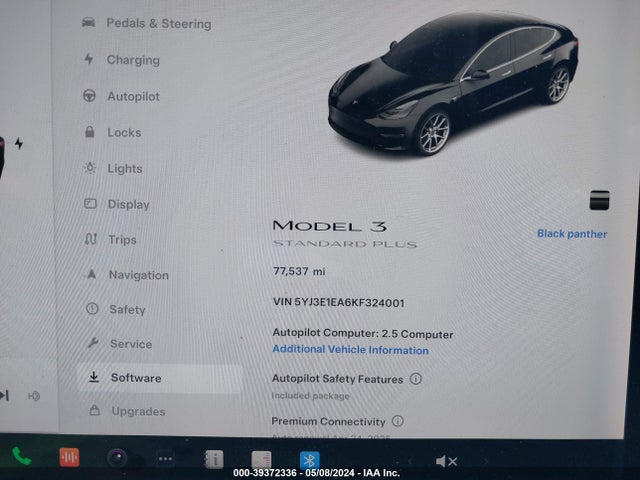 Tesla Model 3 Long Range/mid Range/standard Range/standard Range Plus 2019 5YJ3E1EA6KF324001 Image 7