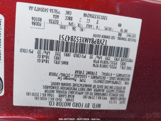 1ZVBP8AMXE5284751 Ford Mustang V6 Premium
