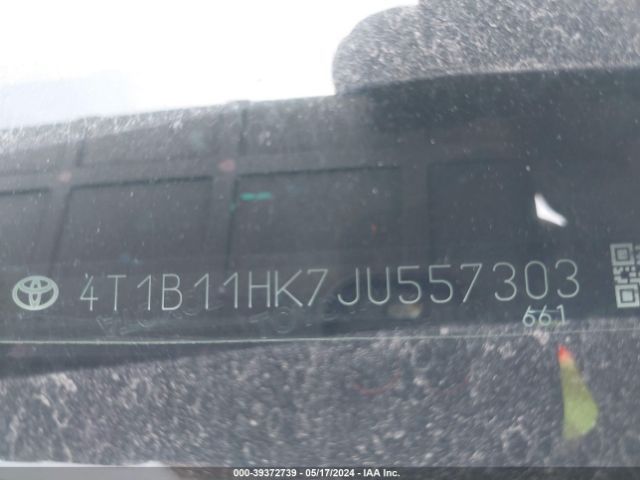 4T1B11HK7JU557303 Toyota CAMRY L