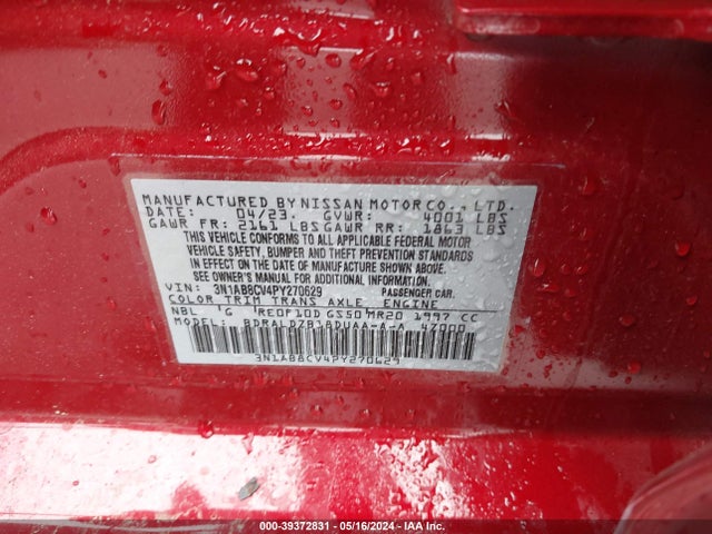 Nissan Sentra Sv Xtronic Cvt 2023 3N1AB8CV4PY270629 Image 9