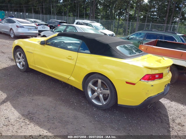 Chevrolet Camaro 1lt 2014 2G1FB3D31E9149680 Image 3