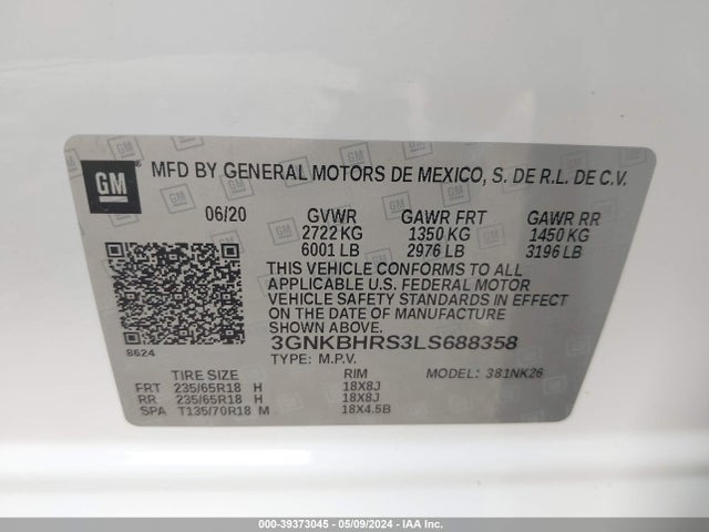 Chevrolet Blazer Awd 2lt 2020 3GNKBHRS3LS688358 Image 9