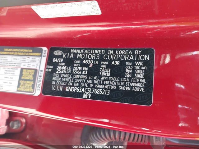KIA SPORTAGE S 2020 KNDP63AC5L7685213 Image 9