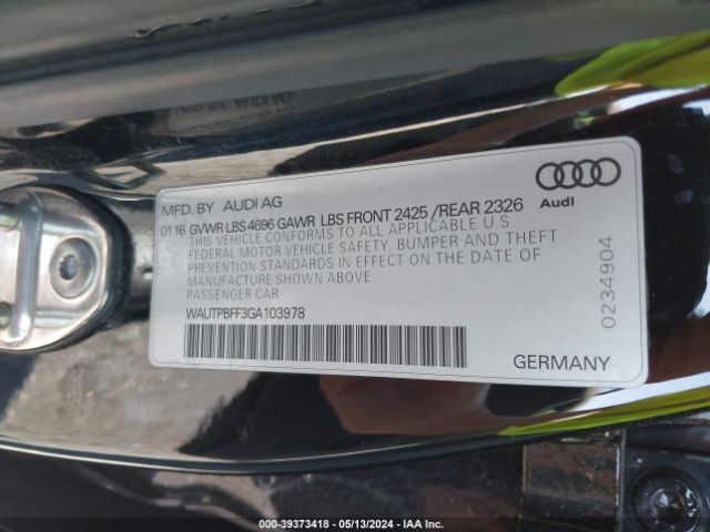 WAUTPBFF3GA103978 Audi A3 E-tron 1.4t Premium