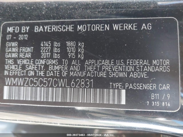 2012 MINI COOPER S COUNTRYMAN WMWZC5C57CWL62831 Photo 8