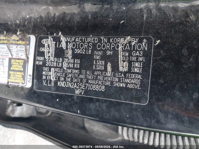KIA Soul 2014 KNDJN2A25E7108808 Image 9