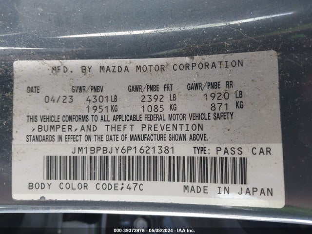 Mazda Mazda3 2.5 Turbo 2023 JM1BPBJY6P1621381 Image 9