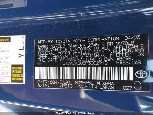 Toyota Prius Limited Awd-e 2023 JTDADABU8P3002912 Image 9