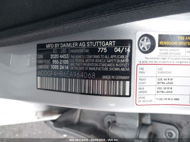 WDDGF4HB6EA964068 Mercedes-Benz C 250 Luxury/sport