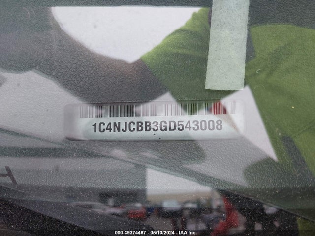 Jeep Compass Sport 2016 1C4NJCBB3GD543008 Image 9
