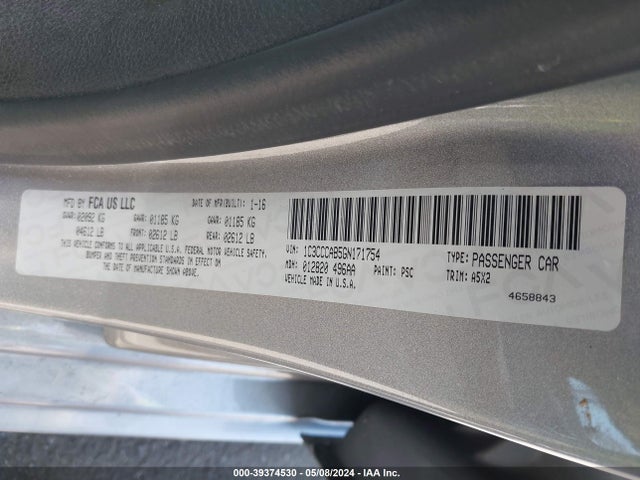 1C3CCCAB5GN171754 Chrysler 200 Limited