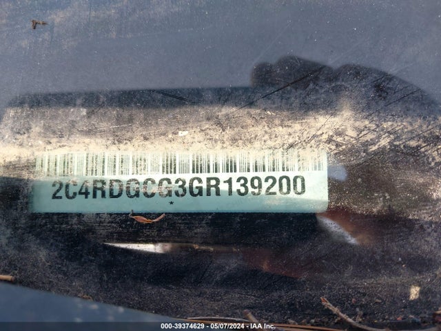 Dodge Grand Caravan Sxt 2016 2C4RDGCG3GR139200 Image 9