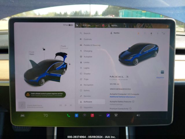 5YJ3E1EA8JF013703 Tesla Model 3 Long Range/mid Range