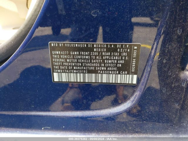 3VWD17AJ7EM420192 Volkswagen Jetta 1.8t Se