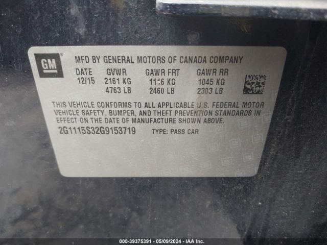 2G1115S32G9153719 Chevrolet Impala 2lt
