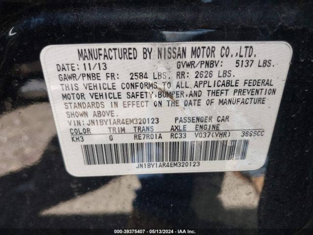 JN1BY1AR4EM320123 Infiniti Q70 3.7x