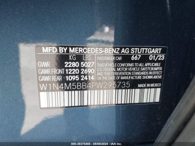 2023 MERCEDES-BENZ AMG GLB 35 W1N4M5BB4PW295735 Photo 8