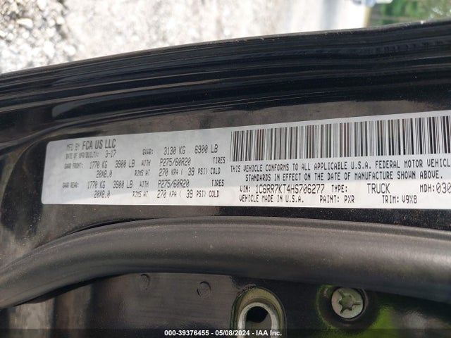 RAM 1500 Express  4x4 5'7 Box 2017 1C6RR7KT4HS706277 Image 9