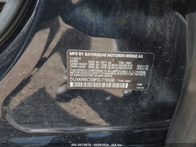 5UXKR6C59F0J75606 BMW X5 Xdrive50i