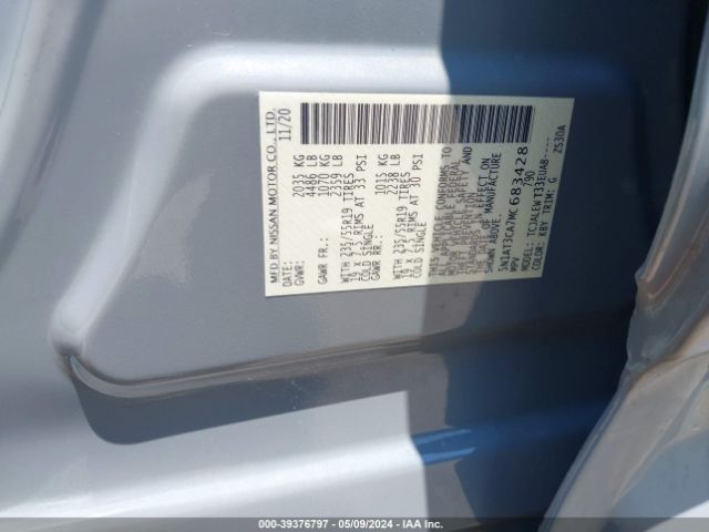 5N1AT3CA7MC683428 Nissan Rogue Sl Fwd