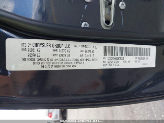 1C3CDFDH6ED678115 Dodge Dart Aero