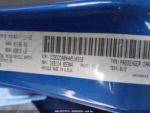 1C3CCCABXHN510316 Chrysler 200 Limited Platinum