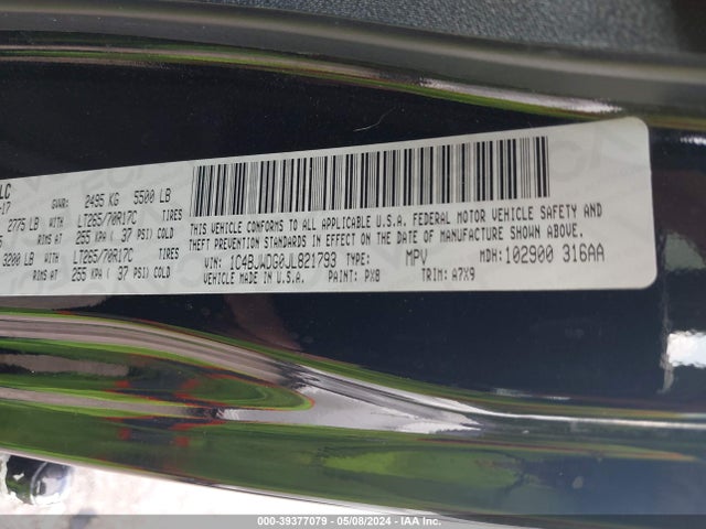 1C4BJWDG0JL821793 Jeep Wrangler Jk Unlimited Sport S 4x4