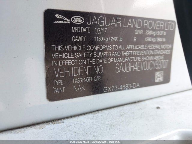 2018 JAGUAR XF SAJBH4EV0JCY53707 Photo 8