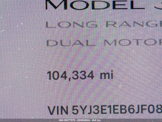 5YJ3E1EB6JF085993 Tesla Model 3 Long Range/performance