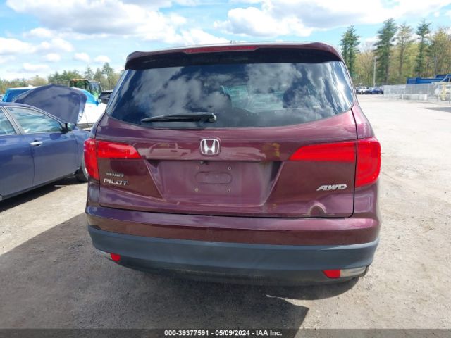 5FNYF6H59GB007836 Honda Pilot Ex-l