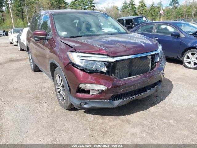 5FNYF6H59GB007836 Honda Pilot Ex-l