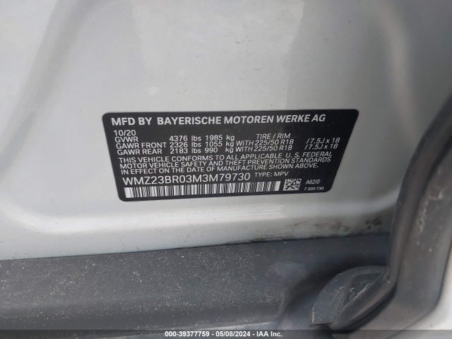 2021 MINI COUNTRYMAN WMZ23BR03M3M79730 Photo 8