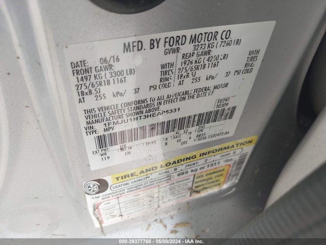 Ford Expedition Xlt 2017 1FMJU1HT3HEA05331 Image 9