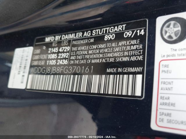 WDDGJ8JB8FG370161 Mercedes-Benz C 350 Sport 4matic