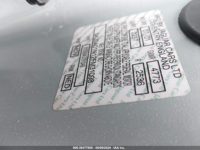 2002 JAGUAR S-TYPE SAJDA01N12FM31098 Photo 8