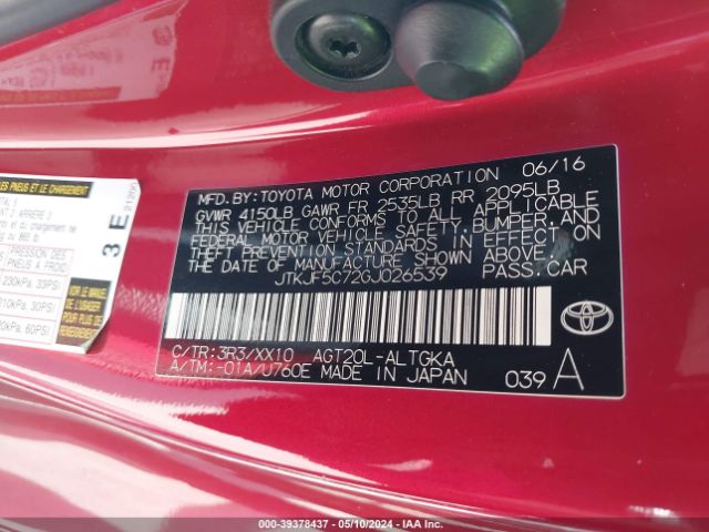 JTKJF5C72GJ026539 Scion Tc Release Series 10.0