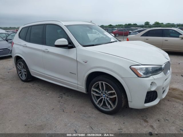 Продаж на аукціоні авто 2016 Bmw X3 Xdrive35i, vin: 5UXWX7C52G0S15927, номер лоту: 39378460