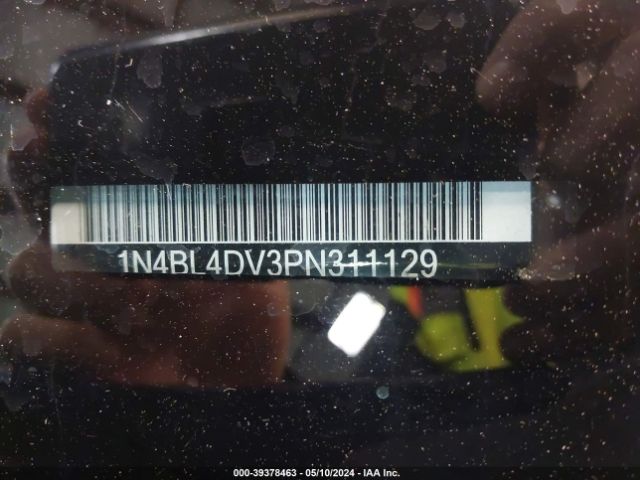 1N4BL4DV3PN311129 Nissan Altima Sv Fwd